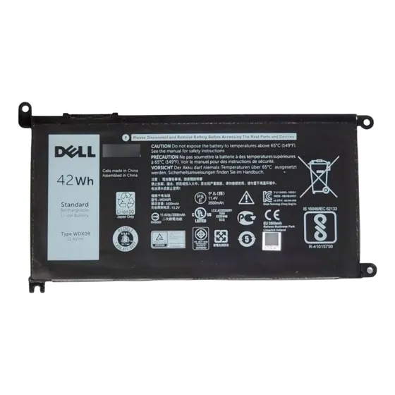 Bateria Dell Inspiron 7560 7460 7368 7472 5570 42wh Wdx0r Cor Da Bateria Preto