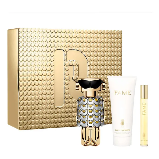 Loción corporal Rabanne Fame de 80 ml, 100 ml, más bolsa de perfume de 10 ml, volumen unitario 190 ml