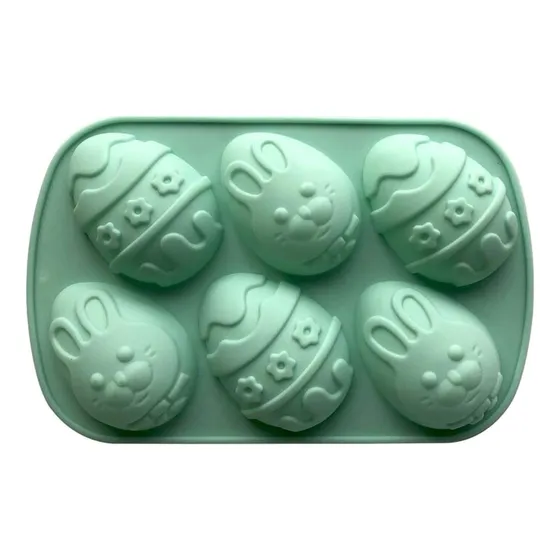 Molde Silicon Huevo De Pascua Con Relieve 