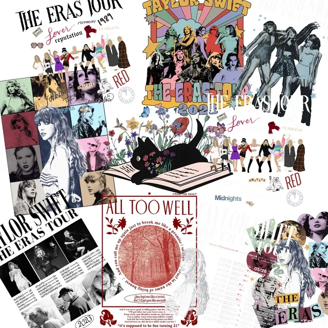 Pack Estampas Dtf Taylor Swift Listas Para Aplicar En Prenda