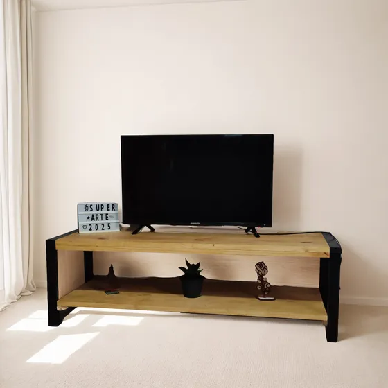 Rack Para Tv 100% Madera