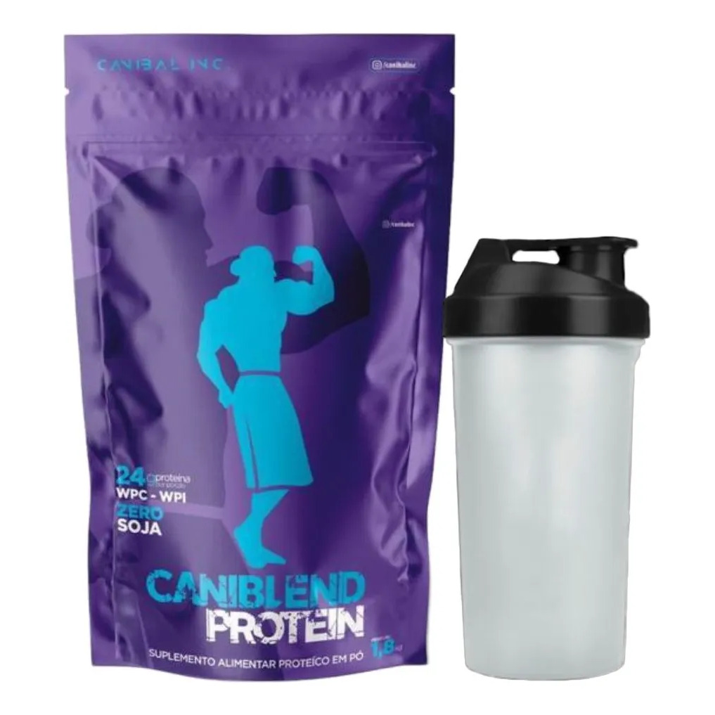 Caniblend Protein Leite 1.8kg Coqueteleira - Canibal Leite