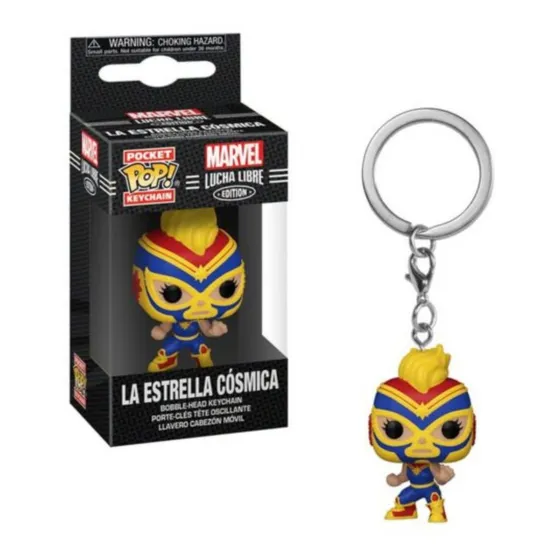 Funko Keychain Marvel Luchadores- Captain Marvel