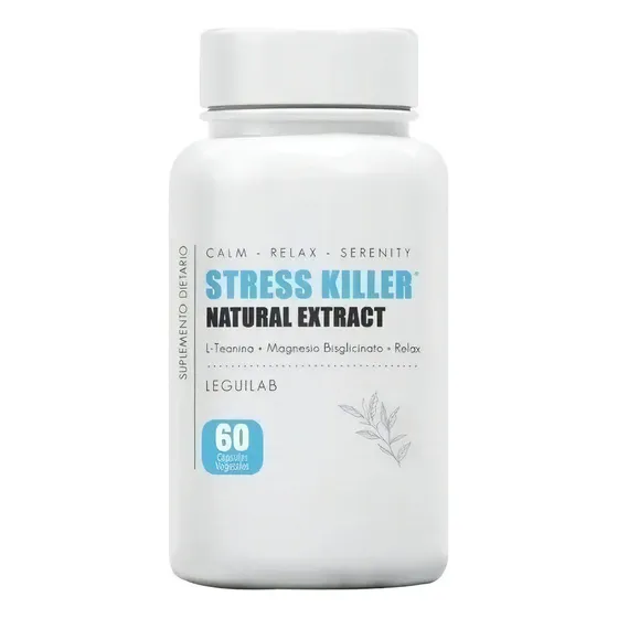 Stress Killer 60 Capsulas Magnesio Bisglicinato L-teanina Pack X2