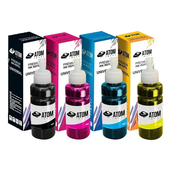 Pack 4 Tintas Premium 100ml C/u, Cartuchos Sistema Continuo