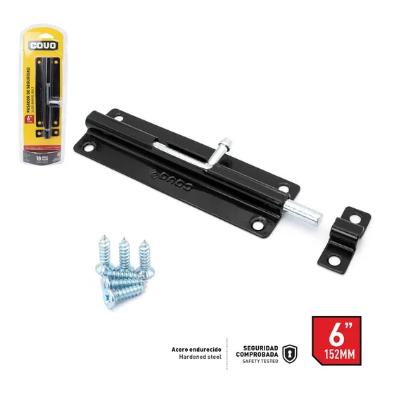 Pasador De Seguridad Para Puertas Y Ventanas 6puLG