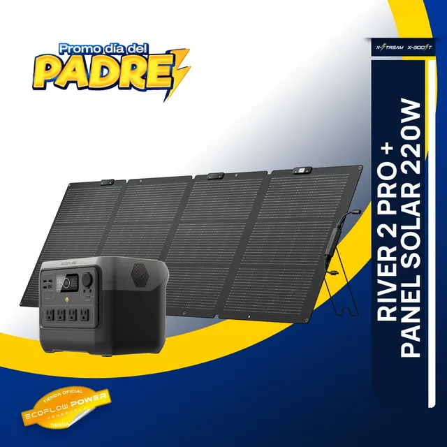 Ecoflow River 2 Pro (800w/768w/h) + Panel Solar (220w)