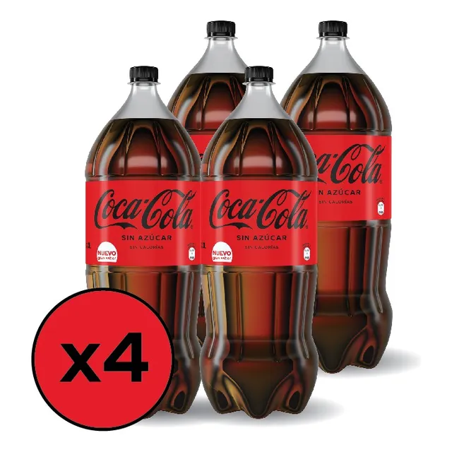 Refresco Coca - Cola Sin Azúcar 3 Litros Funda X4
