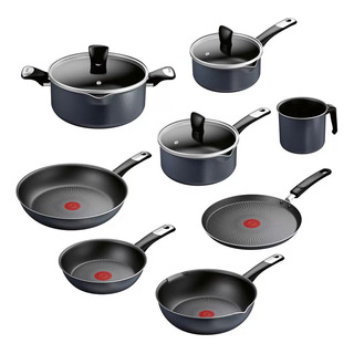 Batería De Cocina Tfal Hard Titanium Plus C3939182 11 Piezas Batería De Cocina Tfal Hard Titanium Plus C3939182 11 Piezas