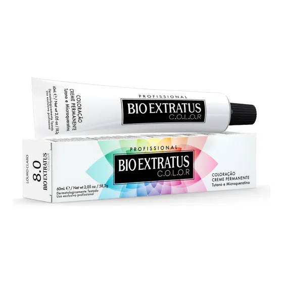 Coloração Bio Extratus Color 8.0 Louro Claro