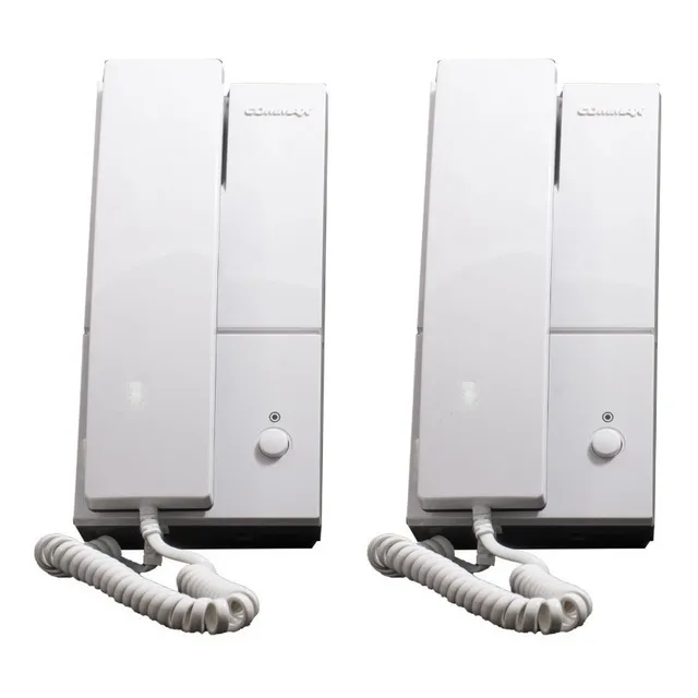 Intercomunicador Tp-1l Commax 2 Teléfonos A Pilas O Fuente