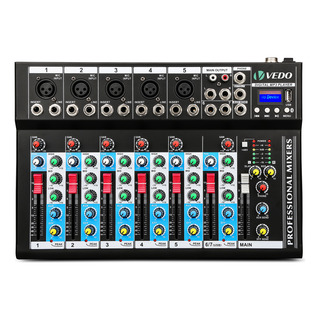 Console De Mixagem Profissional De 7 Canais Mesas De Som Console De Mixagem Profissional De 7 Canais Mesas De Som