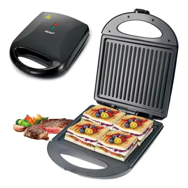Sandwichera Raf 1400w Tostadora 4 Rodajas Parrillera