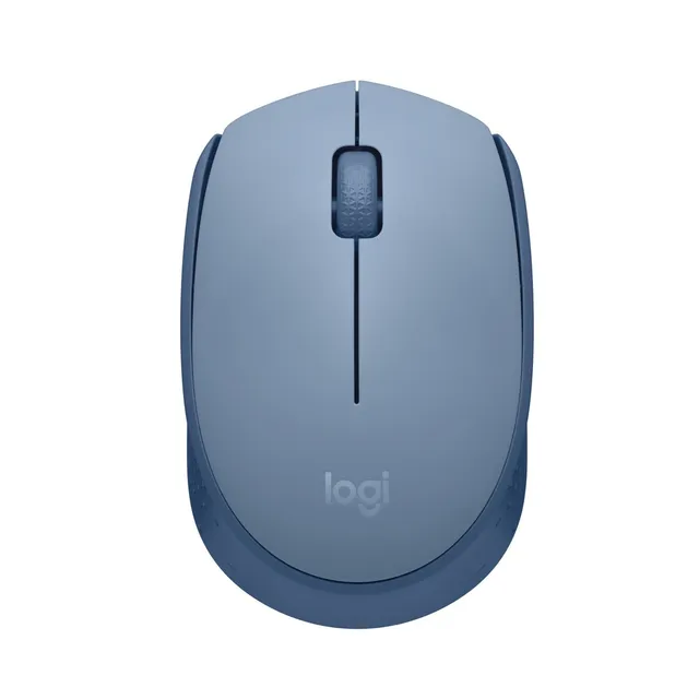 Logitech M170, Mouse Inalámbrico Cómodo Y Portátil, Gris Azu Color Blue grey