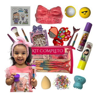 Maquiagem Infantil Completa Kawaii Menina Criança Presente Maquiagem Infantil Completa Kawaii Menina Criança Presente