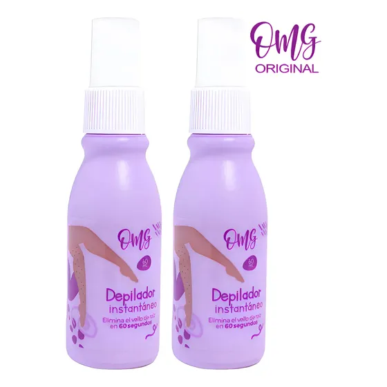 Pack Depilador Instantaneo Omg Kaba Spray 60ml X2 Unidades
