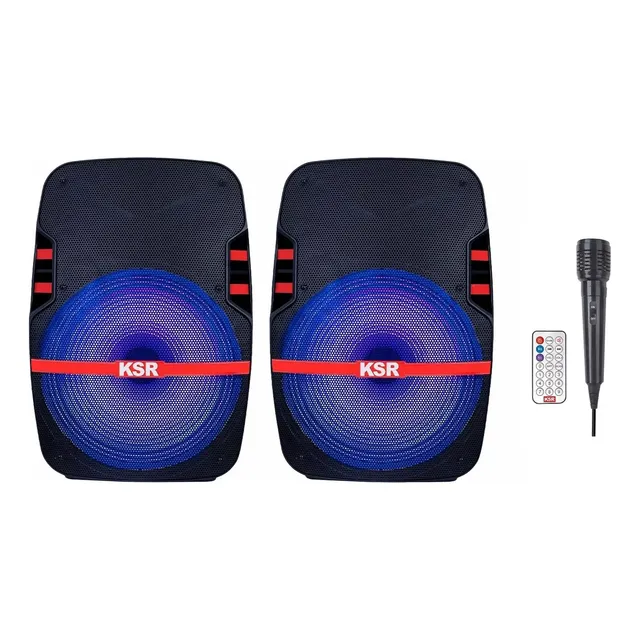 Par De Bocinas De 8 Recargable Bluetooth Usb Ksr 7908 Bafle