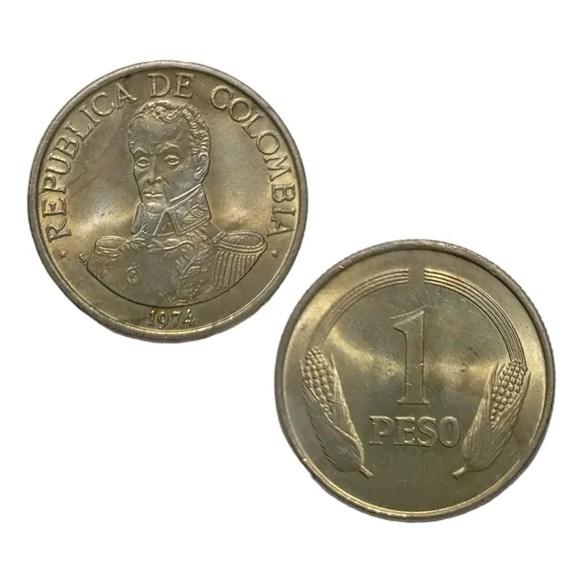 Monedas De 1 Peso Simón Bolívar Por Años
