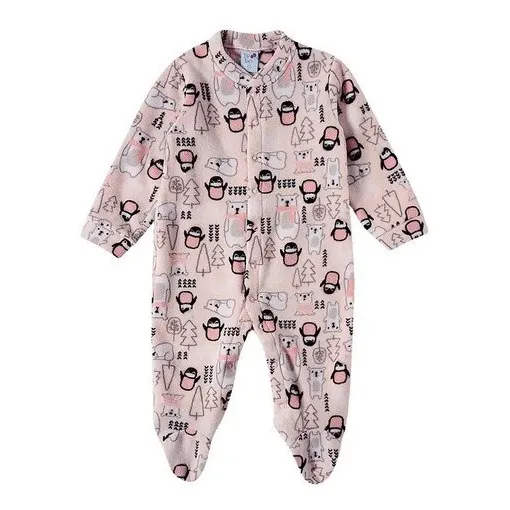 Macacão Soft Bebê Menina Roupa De Bebê Inverno Frio Tip Top