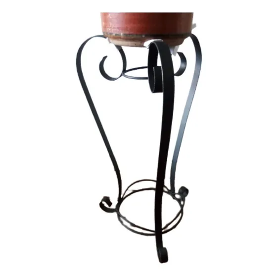 Matero Mueble Hierro Forjado Plantas Jardin 65cm Altox  35 Ø
