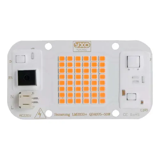 Led Cob Yxo (leds Samsung Lm283b) 50w Warm White (3500k)