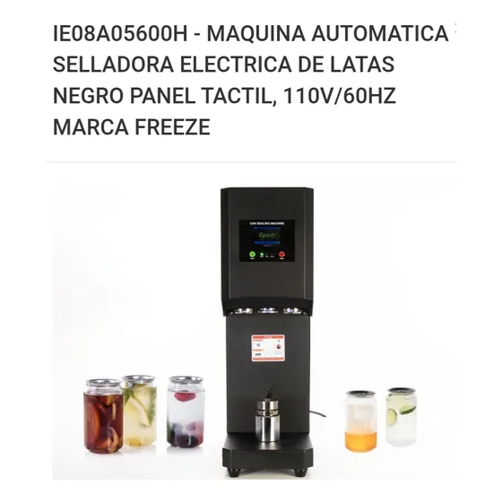 Máquina Slladora De Latas Eléctrica Panel Táctil 110v Freeze