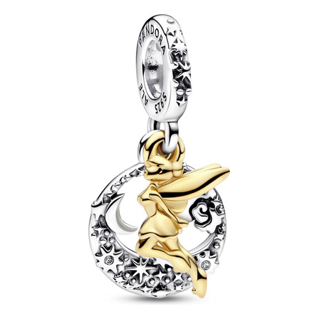Charm Prata Pendente Disney Noite Celestial Da Sininho Charm Prata Pendente Disney Noite Celestial Da Sininho