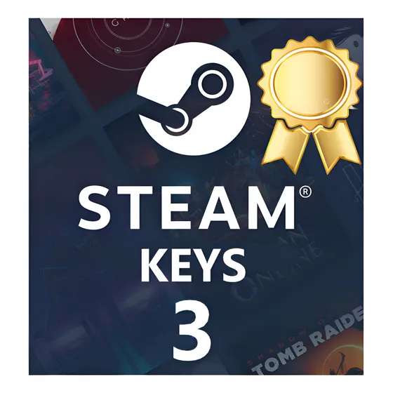 3 Chaves Aleatória Steam Ouro - 3 Steam Random Key