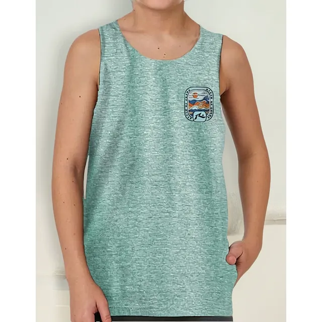 Musculosa Niño Rusty Realm Of Chaos Tank Jr Verde Pre