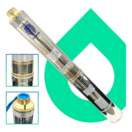 Motobomba Leão 4p5-18 3cv Trifásica 380v P/ Poço Artesiano Dourado