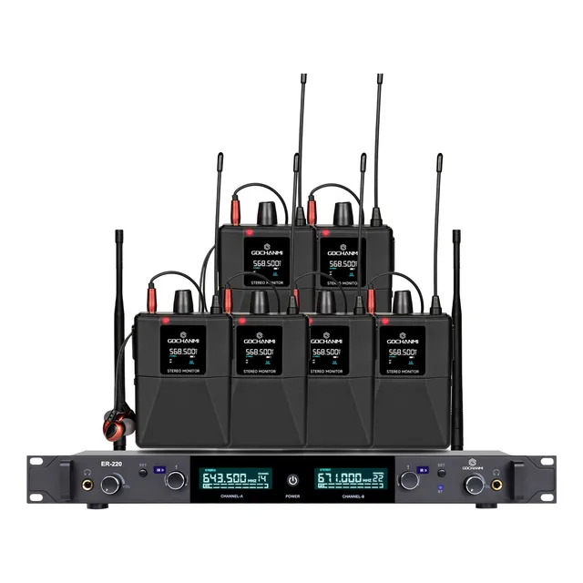 Gochanmi Er220 Sistema Monitor 2 Canales Estereo6 Receptores
