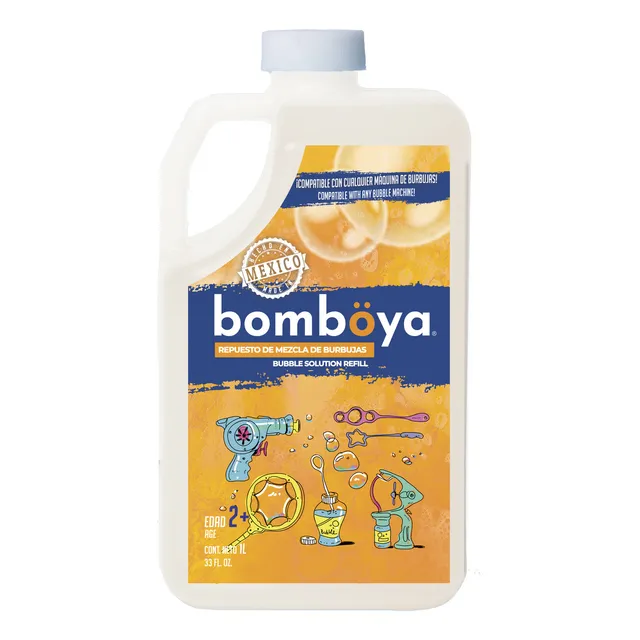 Solución De Burbujas Repuesto Compatible Para Todo Juguete Color Transparente