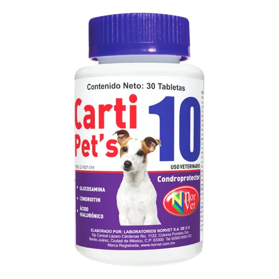 Norvet Carti Pet´s 10 Condroprotector 30 Tabletas