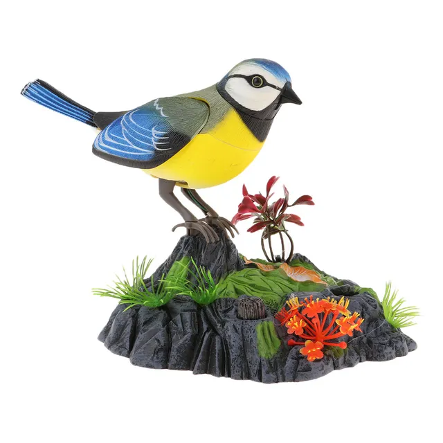 Li Pájaro Realista Activado Por Voz Con Control De Sonido