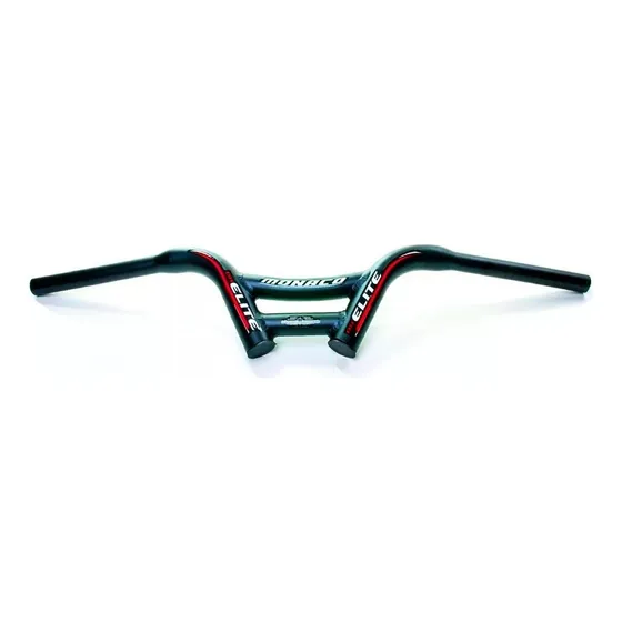 Guidão Bicicleta Elite Dh Alumínio Monaco Cor Preto