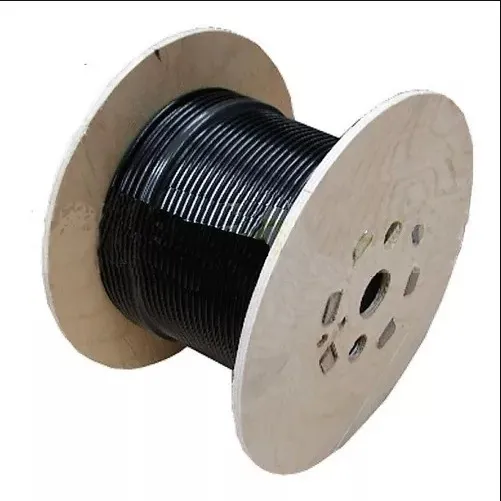 Linga Cable De Acero Forrado Negro Gimnasios Por Metro