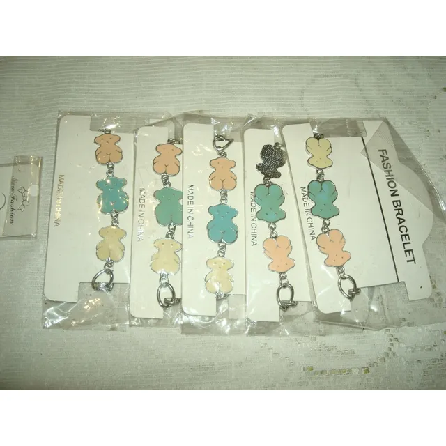 Pulsera Niña Qq Bear De Metal Precio Por 05 Unidades