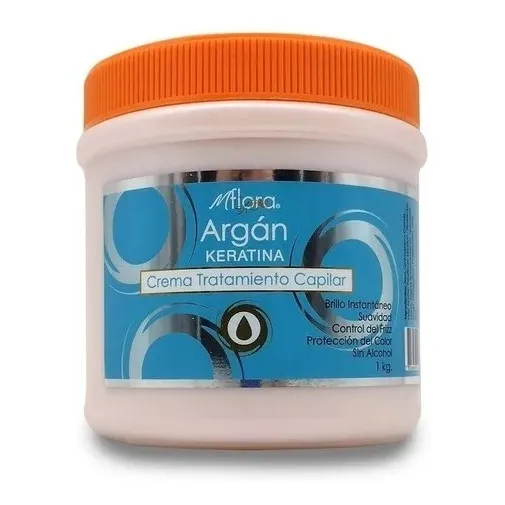 Crema Keratina Para El Cabello De Argan 1 Kilo Flora