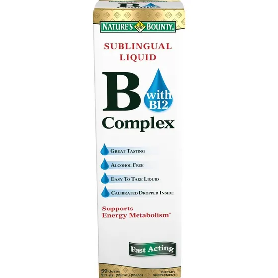 Suplemento Del Complejo De Vitamina B Nature's Bounty, 60 Ml