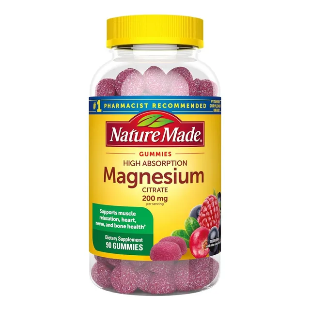Citrato De Magnesio 200 Mg Nature Made 90 Gomitas