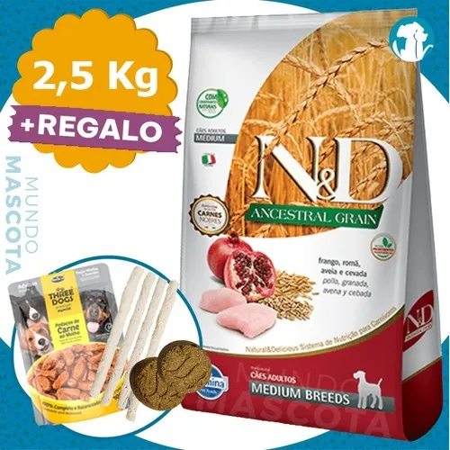Farmina Nyd Ancestral Grain Perro Adulto Raza Mediana 2,5 Kg