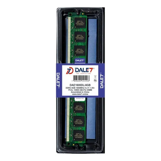 Memória RAM verde 4GB 1 Dale7 DAE1600DL/4GB