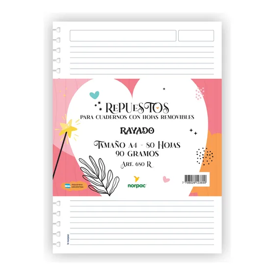 Repuesto A4 Cuaderno Inteligente Norpac 80 Hjs- Graffitti