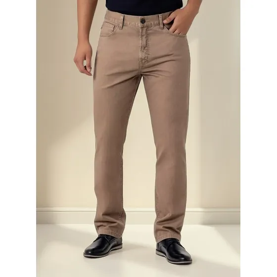 Pantalon En Drill Clasico Para Hombre