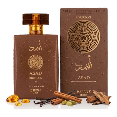 Perfume Árabe Amadeirado Asad Bourbon Isabelle Alta Fixação