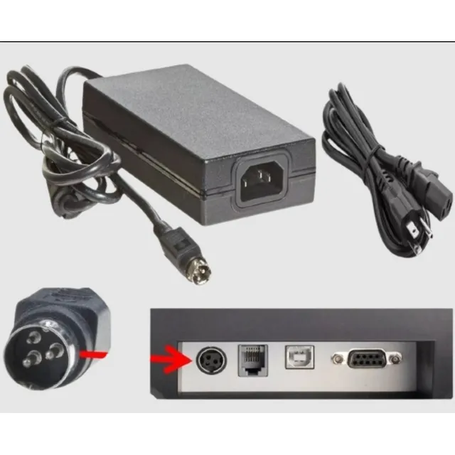 Cargador De 3 Pines Mini Printers Epson- Oki- Star- Bixolon