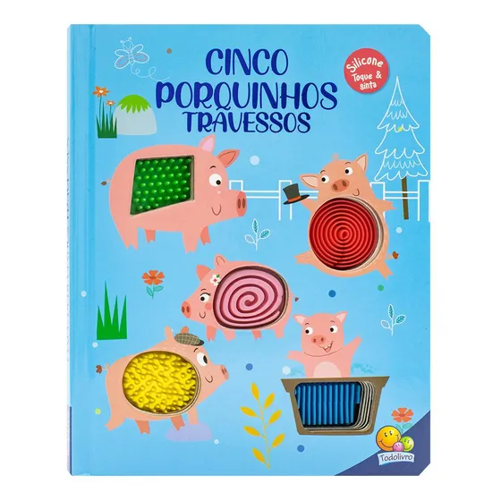 Esconde-esconde Animado! Toque & Sinta:cinco Porquinhos, De Mammoth World. Editorial Todolivro, Capa Mole Em Português