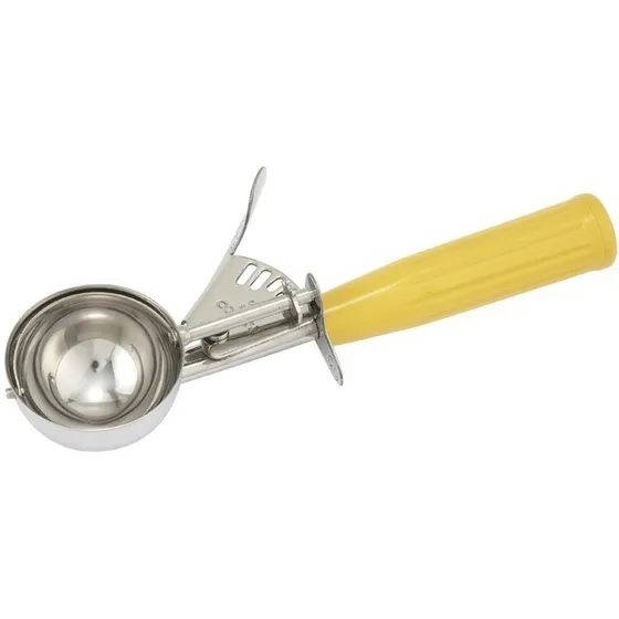 Cuchara Dispensadora Para Helado Amarillo #20 Winco