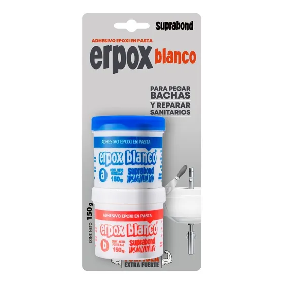Adhesivo Suprabond Erpox Blanco Bachas Y Sanitarios