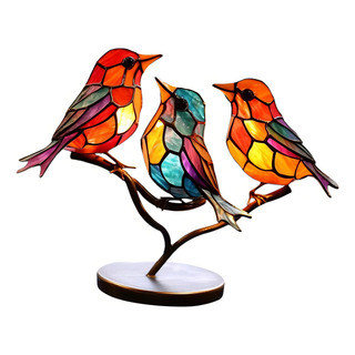 Escultura De Pájaro De Metal, Adorno De Pájaros Color 16cmx17.5cmx8cm Escultura De Pájaro De Metal, Adorno De Pájaros Color 16cmx17.5cmx8cm